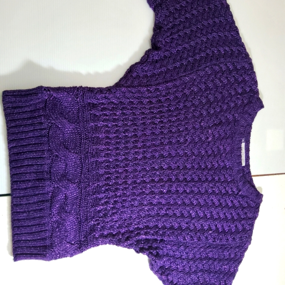 JLO Grape acrylic shirt sleeve sweater